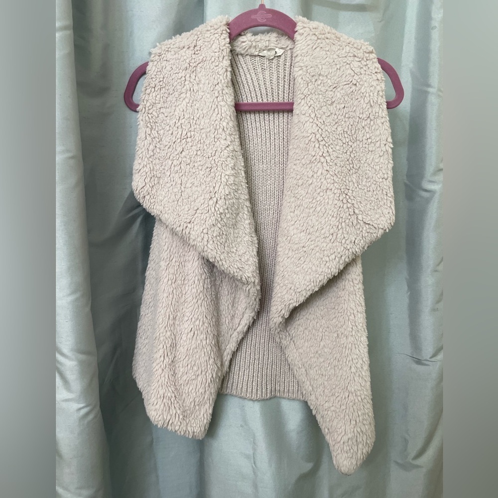 BB Dakota Sherpa Cream Vest